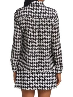 Alice + Olivia Willa Houndstooth Print Blouse -Alice + Olivia Sales unnamed file 2239