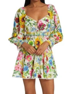 Alice + Olivia Crawford Floral Mini Dress -Alice + Olivia Sales unnamed file 2248