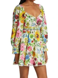 Alice + Olivia Crawford Floral Mini Dress -Alice + Olivia Sales unnamed file 2249