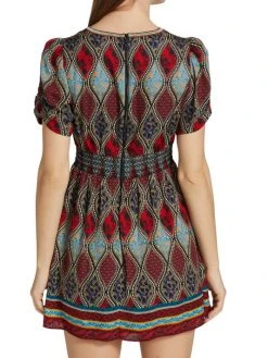 Alice + Olivia Tatiana Puff-Sleeve Minidress -Alice + Olivia Sales unnamed file 2264