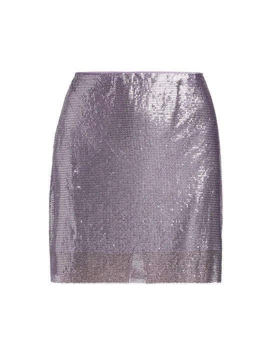 Alice + Olivia Elana Metallic Miniskirt 1 Alice + Olivia Elana Metallic Miniskirt