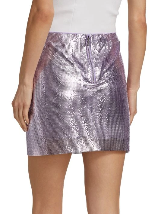 Alice + Olivia Elana Metallic Miniskirt 5 Alice + Olivia Elana Metallic Miniskirt - Image 5