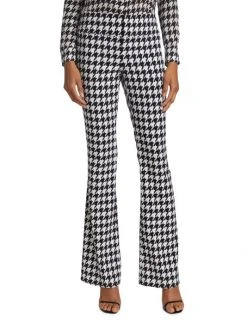 Alice + Olivia Olivia Flared Checkered Pants -Alice + Olivia Sales unnamed file 2297