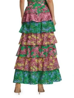 Alice + Olivia Jia Tiered Paisley Maxi Skirt 11 Alice + Olivia Jia Tiered Paisley Maxi Skirt -Alice + Olivia Sales unnamed file 2306