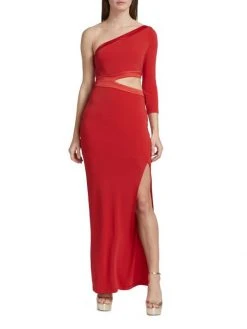 Alice + Olivia Michele One-Shoulder Cut Out Gown -Alice + Olivia Sales unnamed file 2311