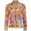 Alice + Olivia Willa Floral Button-Up Top