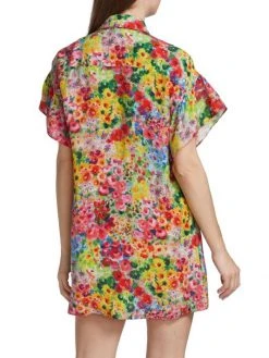 Alice + Olivia Jude Floral Button-Front Shirtdress -Alice + Olivia Sales unnamed file 2334