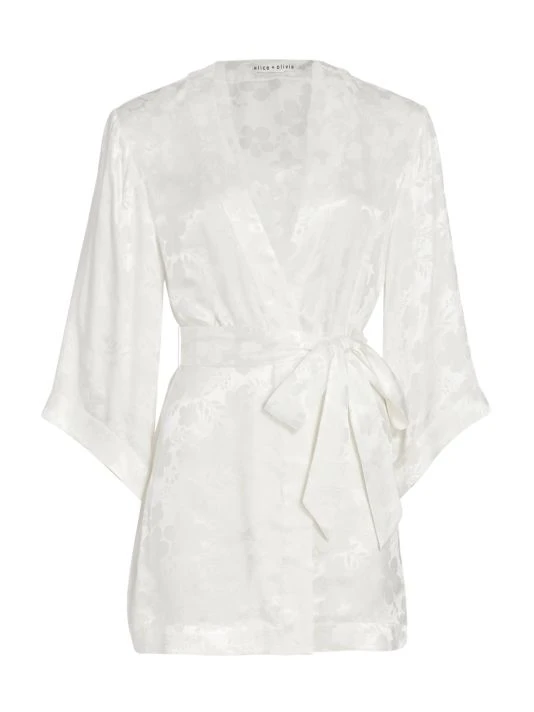 Alice + Olivia Domino Satin Robe 1 Alice + Olivia Domino Satin Robe