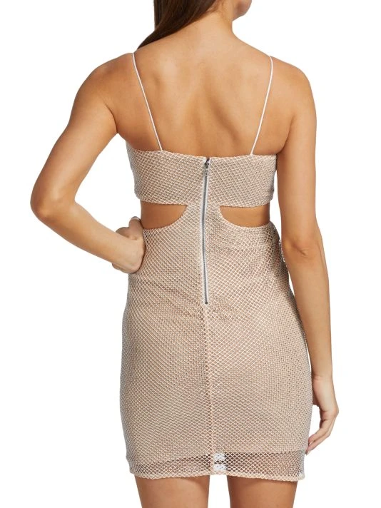 Alice + Olivia Havana Crystal-Embellished Mesh Minidre 5 Alice + Olivia Havana Crystal-Embellished Mesh Minidre - Image 5