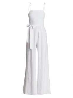 Alice + Olivia Bebe Belted Wide-Leg Jumpsuit