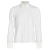 Alice + Olivia Willa Metallic Shirt Off White