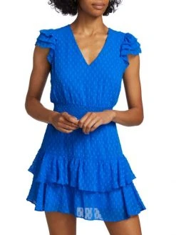 Alice + Olivia Markita Tiered Swiss-Dot Minidress -Alice + Olivia Sales unnamed file 243