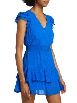 Alice + Olivia Markita Tiered Swiss-Dot Minidress -Alice + Olivia Sales unnamed file 244