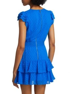 Alice + Olivia Markita Tiered Swiss-Dot Minidress -Alice + Olivia Sales unnamed file 245