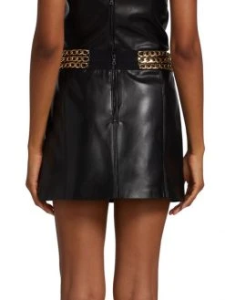 Alice + Olivia Rizo Faux Leather Chain Miniskirt -Alice + Olivia Sales unnamed file 2456