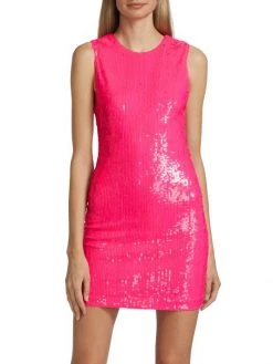Alice + Olivia Delora Sequin Sleeveless Minidress -Alice + Olivia Sales unnamed file 2471