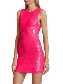 Alice + Olivia Delora Sequin Sleeveless Minidress -Alice + Olivia Sales unnamed file 2472