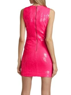 Alice + Olivia Delora Sequin Sleeveless Minidress -Alice + Olivia Sales unnamed file 2473