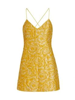 Alice + Olivia Tayla Structured Jacquard Minidress