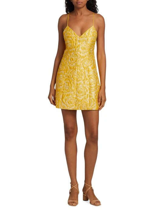Alice + Olivia Tayla Structured Jacquard Minidress 2 Alice + Olivia Tayla Structured Jacquard Minidress - Image 2
