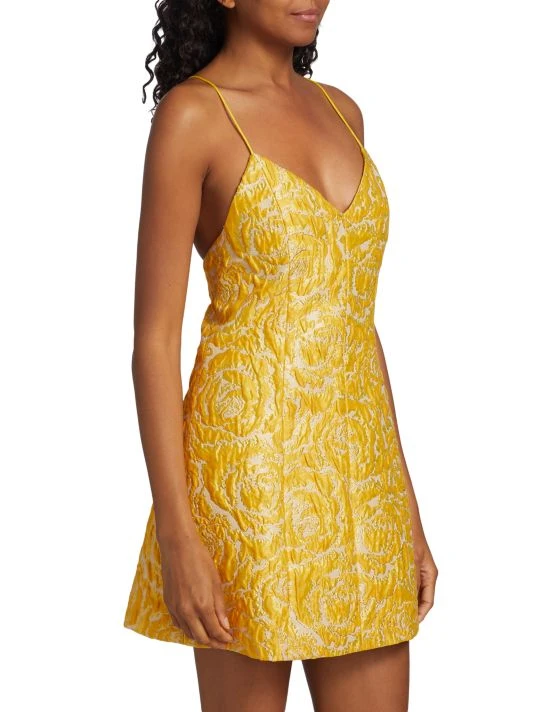 Alice + Olivia Tayla Structured Jacquard Minidress 4 Alice + Olivia Tayla Structured Jacquard Minidress - Image 4