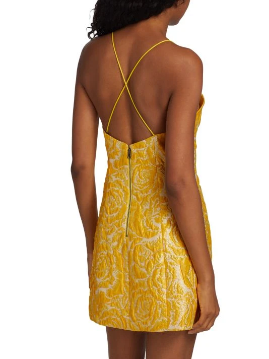 Alice + Olivia Tayla Structured Jacquard Minidress 5 Alice + Olivia Tayla Structured Jacquard Minidress - Image 5