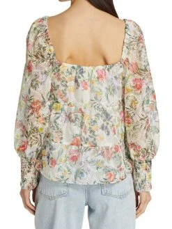 Alice + Olivia Rowa Square-Neck Eyelet Lace Top 11 Alice + Olivia Rowa Square-Neck Eyelet Lace Top -Alice + Olivia Sales unnamed file 2534