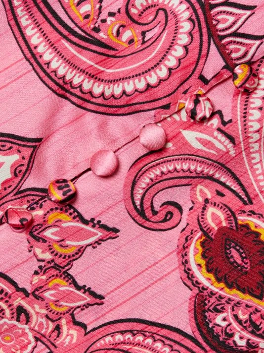 Alice + Olivia Brently Paisley Ruffle Top 7 Alice + Olivia Brently Paisley Ruffle Top - Image 7