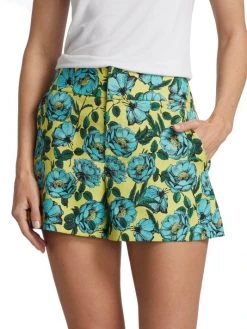 Alice + Olivia Cady High-Waisted Floral Shorts -Alice + Olivia Sales unnamed file 2569