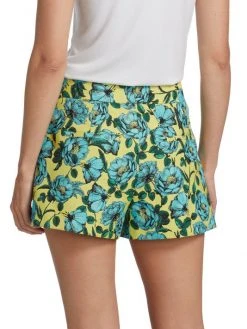 Alice + Olivia Cady High-Waisted Floral Shorts -Alice + Olivia Sales unnamed file 2571
