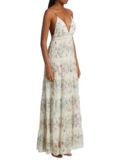Alice + Olivia Karolina Smocked Tiered Maxi Dress -Alice + Olivia Sales unnamed file 2604