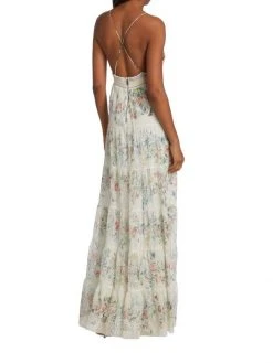 Alice + Olivia Karolina Smocked Tiered Maxi Dress -Alice + Olivia Sales unnamed file 2605