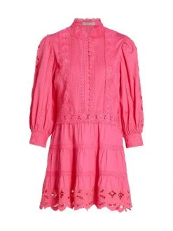 Alice + Olivia Clark Lace Tiered Minidress Off White -Alice + Olivia Sales unnamed file 2610