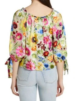 Alice + Olivia Alta Photographic Flower Top 11 Alice + Olivia Alta Photographic Flower Top -Alice + Olivia Sales unnamed file 2623