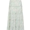 Alice + Olivia Aisha Eyelet Lace Midi-Skirt