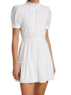 Alice + Olivia Vida Puff-Sleeve Tiered Minidress -Alice + Olivia Sales unnamed file 2646