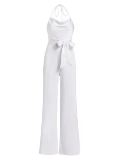 Alice + Olivia Primrose Halter Jumpsuit Off White -Alice + Olivia Sales unnamed file 265