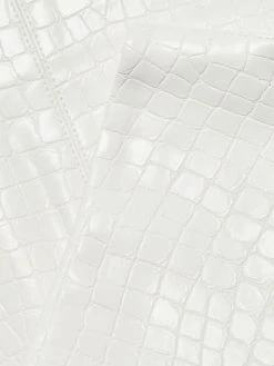 Alice + Olivia Croc-Effect Faux Leather Minskirt -Alice + Olivia Sales unnamed file 2664