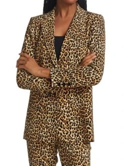 Alice + Olivia Breann Leopard Stretch Blazer -Alice + Olivia Sales unnamed file 2681