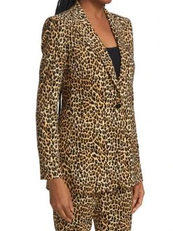 Alice + Olivia Breann Leopard Stretch Blazer -Alice + Olivia Sales unnamed file 2682