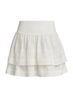 Alice + Olivia Bethie Tiered Miniskirt
