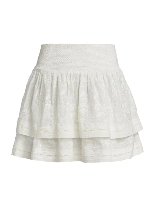 Alice + Olivia Bethie Tiered Miniskirt 1 Alice + Olivia Bethie Tiered Miniskirt
