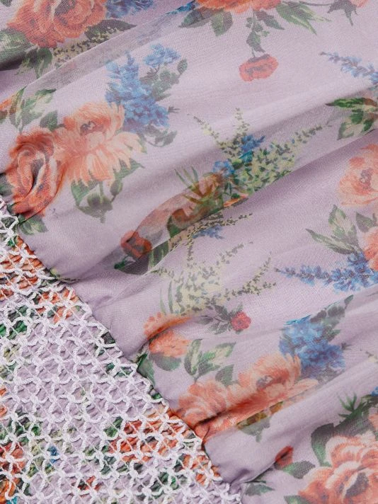 Alice + Olivia Caprina Silk Puff-Sleeve Crop Top 7 Alice + Olivia Caprina Silk Puff-Sleeve Crop Top - Image 7