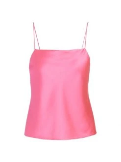 Alice + Olivia Harmon Drapey Slip Tank Garden Green