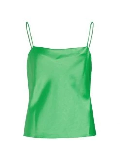Alice + Olivia Harmon Drapey Slip Tank Garden Green -Alice + Olivia Sales unnamed file 2731