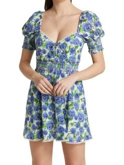 Alice + Olivia Crawford Floral Eyelet Minidress -Alice + Olivia Sales unnamed file 2734