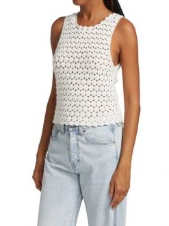 Alice + Olivia Reva Pearl Crochet Top -Alice + Olivia Sales unnamed file 2742