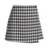 Alice + Olivia Renna Houndstooth Miniskirt