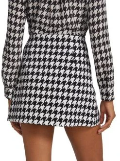 Alice + Olivia Renna Houndstooth Miniskirt -Alice + Olivia Sales unnamed file 2750