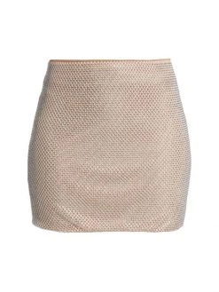 Alice + Olivia Ramos Crystal-Embellished Miniskirt
